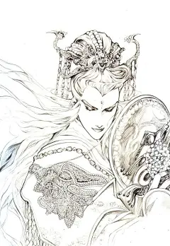 古风线稿_古代俊男美女_DaMai__0123