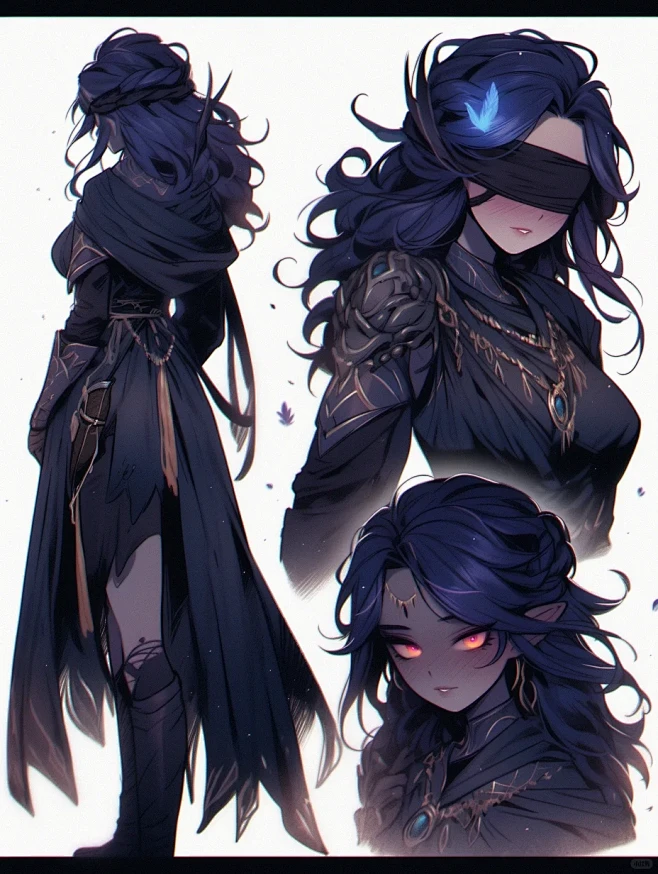 角色黑暗精灵女