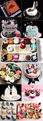 fashion cakes and cupcakes (chanel, hermés, tiffany, louboutin, fendi, burberry, louis vuitton, dior)