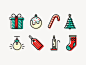 Free Christmas Icons#icon##圣诞##线条##创意#