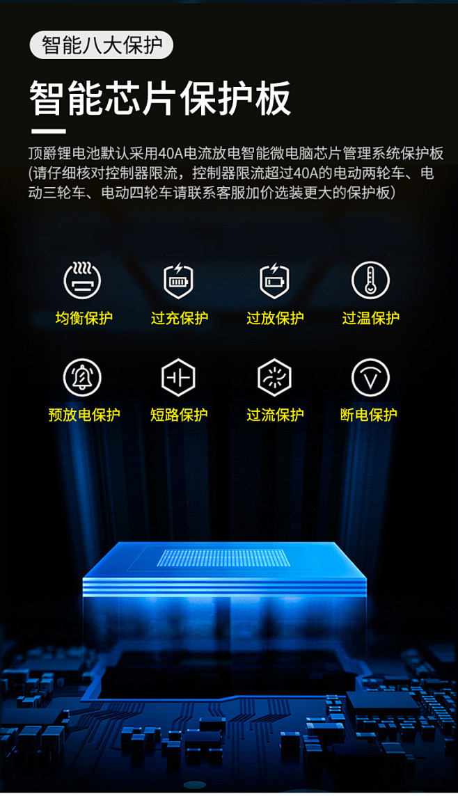 顶爵 锂电池72V电动车60V外卖48V...