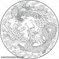 龙凤适量设计图案