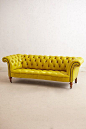 Citrine Chesterfield Sofa #anthropologie