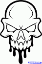 Simple Skull Tattoohow To Draw A Skull Head Skull Head Tattoo Step By 