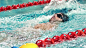 Premium stock video - Fit man swimming in the pool