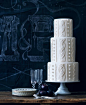 大放光彩的冬季婚礼蛋糕-来自：婚礼时光——关注婚礼的一切，分享最美好的时光。#婚礼蛋糕##毛衣元素#