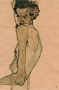 埃贡·席勒(Egon Schiele，奥地利，生于1890年) 