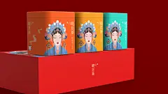 晓旦茶标志及包装设计 | 插画 中式 国潮

------

晓：清晨破晓

旦：旦角，旭日初升

茶：铁观音，大红袍，碧螺春


铁观音→乌龙茶，以茶叶泡开后绿叶红边为最佳，茶汤显黄白色，很干净清澈，茶性清凉，非常适合干燥高温的时候饮用。


大红袍→乌龙茶，俗称岩茶，茶叶泡开后，叶片七红三绿为最佳。茶汤近橙红，看泡的时间长久决定。因为碳培的原因，茶性较烈，适合冬日饮用，绿蚁新醅酒，红泥小火炉，很适合大红袍。传授小秘诀，大红袍+肉桂+正山小种，茶汤很红，我爱称它为将军血。


碧螺春→绿茶，未发酵的茶叶
