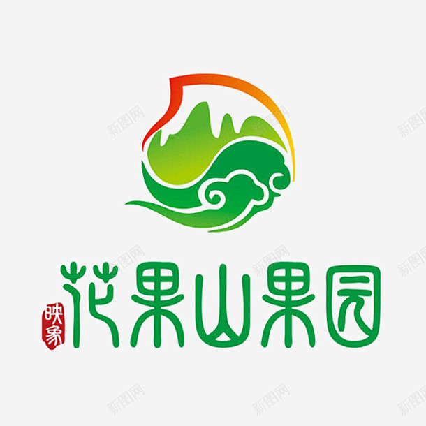 花果山果园logo图标 页面网页 平面电...