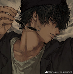 YuI_San采集到板绘 男