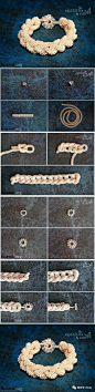 25个串珠教程合集！串珠耳环、串珠手链！（图解教程）