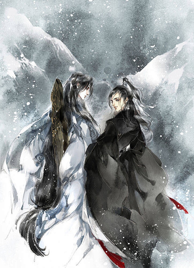 魔道祖师·忘羡 同人插画 長陽/绘