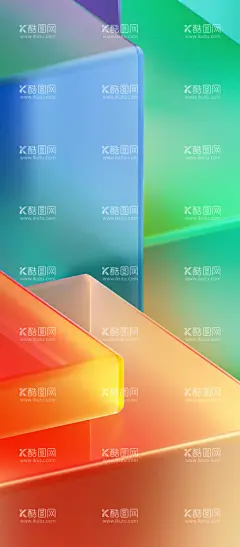手机壁纸  - 源文件下载【酷图网】手机壁纸,几何,抽象,渐变,立体,
