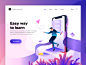 Easy way  to learn financial boy illustration