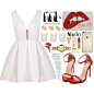 please visit:www.shein.com
@sheinside 
#Sheinside 

dress:http://us.shein.com/White-V-Neck-Backless-Midriff-Flare-Dress-p-177168-cat-1727.html?utm_source=polyvore&utm_medium=set&url_from=ruska-10

bag:http://www.shein.com/White-Sequins-Lip-Pattern