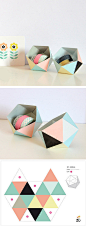 手工DIY 几何收纳，很萌的造型啊。 <a class="text-meta meta-search" href="/search/?q=手工">#手工#</a>
