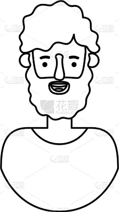 络腮胡子,性格,青年男人,头像,可爱的,商务,肖像,自然美,剪贴画,酷