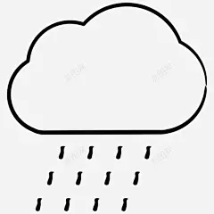 大雨下雨天气手绘图标 免费下载 页面网页 平面电商 创意素材