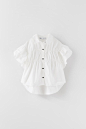 ZARA 夏装新款 童装女童 叠层装饰府绸衬衫 2725608 250-tmall.com天猫