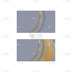 访问名片灰色与复古黄金饰品为您的联系人。强盗偷钱。罪犯偷金币。抢劫和金融安全概念。平的风格,向量。