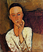 意大利画家阿梅代奥·莫迪里阿尼(Amedeo Modigliani)油画(2)