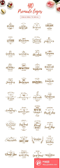 艺术字体Logo设计合集 PSD+AI+EPS+PNG  - PS饭团网