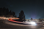 General 3000x2000 road trees city night sky car photography lightpaint