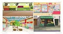 绘画插图,矢量,商务,一个物体,食品,食品杂货,现代,农场,购物中心,户外