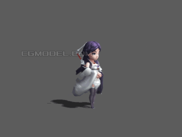 3D游戏 女 角色 动作 手游 全套 整...
