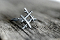 Rune Ring, sterling silver twigs