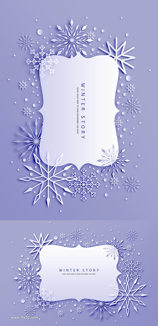 圣诞节创意剪纸新年雪人城市PSD素材
