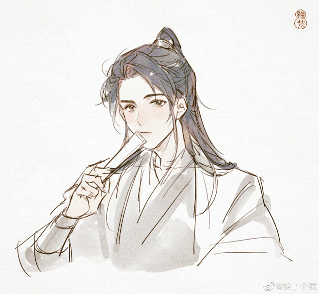 古风美男@绘了个弦
