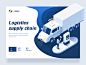 supply chain Web design interesting ux refuel supply chain 2.5d web design blue logistics
