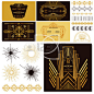 ART DECO OR GATSBY Party Set - for Wedding, Party Decoration, Scrapbooking - in vector