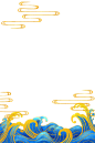 中国风手绘国潮背景设计