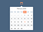 Calendar Dropdown App Concept