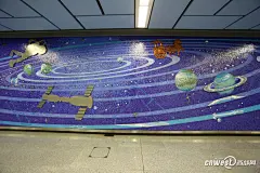 西安地铁二号线南段6月15日通车 文化墙各具特色