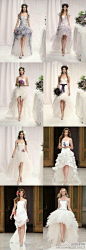 欧美潮时尚：这么多款前短后长的婚纱，喜欢吗？ http://baidurl.cn/12uy