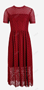 波点图案蕾丝裙高清素材 设计图片 页面网页 平面电商 创意素材 png素材