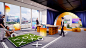 Stage design branding  Exhibition  Event 3ds max architecture Render