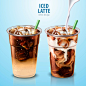 加奶冰咖 香醇饮料 香浓咖啡 饮料主题海报设计AI cb046037964