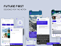 社交网络移动UI界面模板 Burd Sketch Social UI Kit模板UI设计