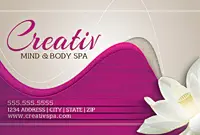 女性名片模板PSD分层素材