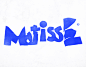 Matisse Font : A font inspired from Henri Matisse's cutouts and color palette.The font was created from outlining forms without being constrained by any reason or rational proportions. It has a deliberately disorienting and unsettling tone. Tension exists