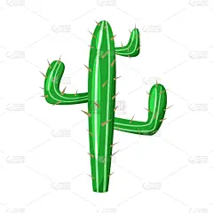 仙人掌,植物,符号,分离着色,国内著名景点,设计,布置,收集,庆祝