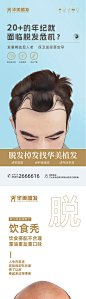 脱发植发宣传海报-源文件