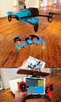The Bebop drone can fly, hover in the air, and take off and land smoothly without assistance. It also has a HD 186-degree camera on its nose so you can capture the world around you.