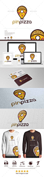 #披萨logo#Pin Pizza Logo - Symbols Logo Templates: 
