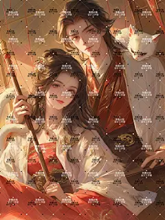 AI版权图古风男女491
