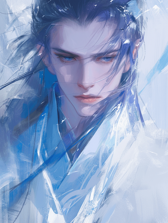 仙侠古风单人男 | Ai绘画 @叙叙叙叙白